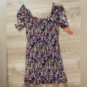 NWT Haute Monde Multicolor Flower Dress